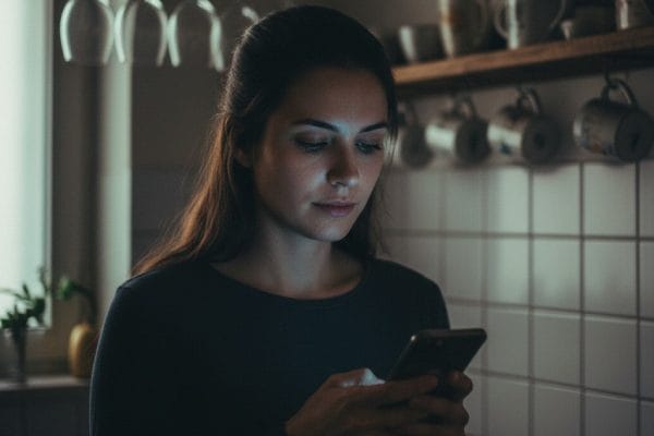 Жінка з келихом на балконі ввечері — приклад того, як захистити власні кордони без скандалу — DearSelf.blog