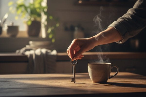 рука з ключем