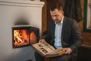 Батьківська любов та каяття сина — Микола біля печі