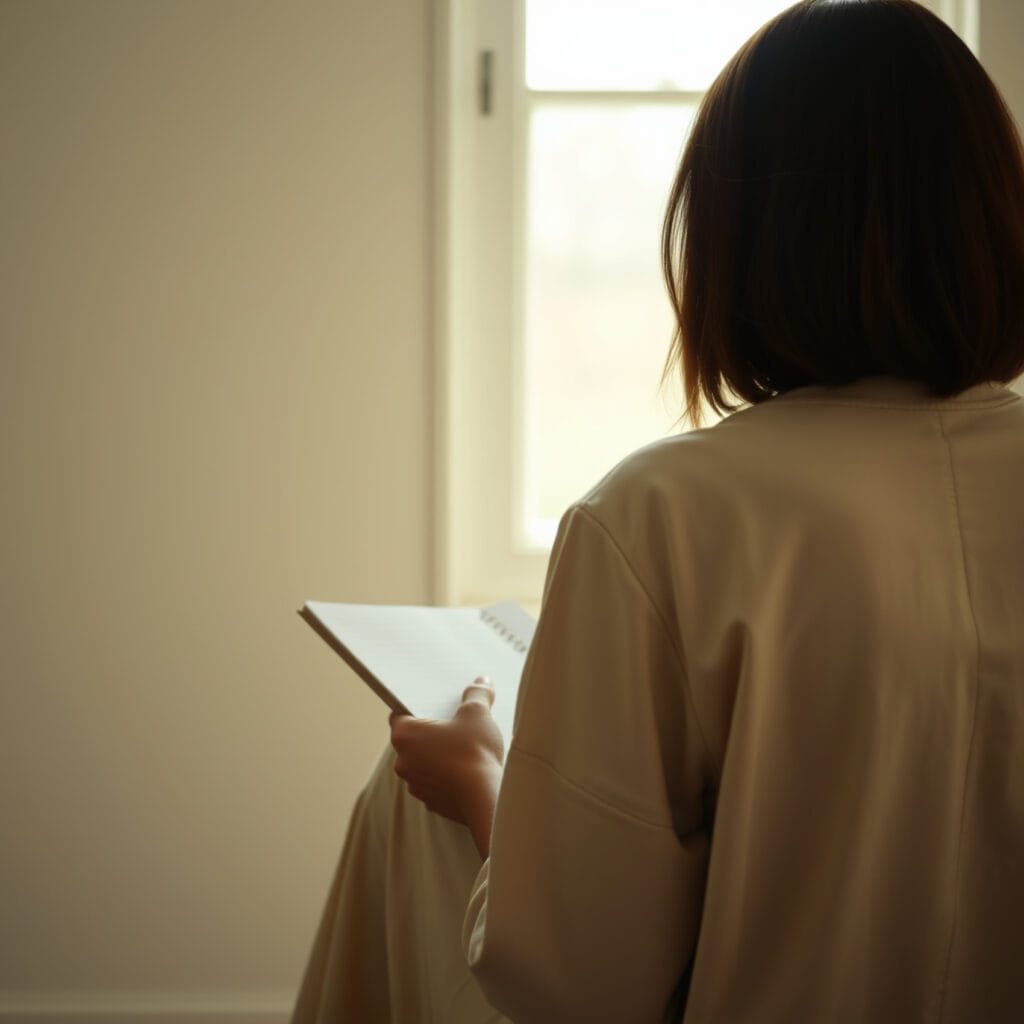 Жінка читає цікаві історії для жінок на DearSelf.blog