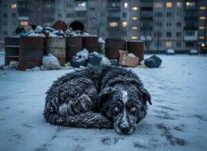 як допомогти тваринам взимку — історія покинутого собаки у засніженому Дніпрі