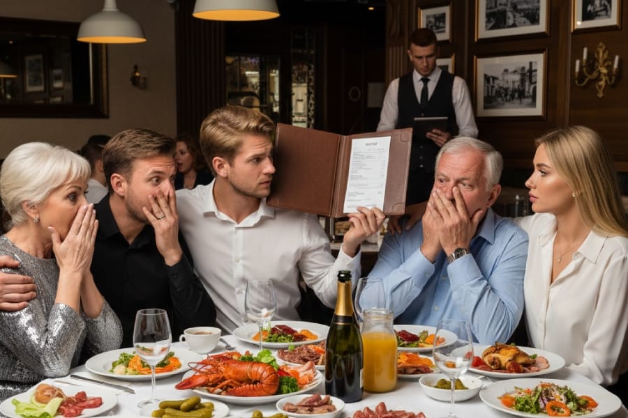 Молода пара в ресторані виставляє рахунок шокованим родичам на ювілеї бабусі