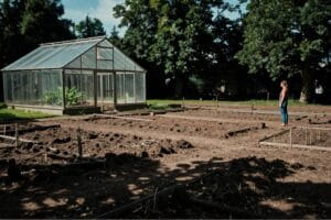 Родинна драма: Марія біля порожнього парника, діти продали розсаду та худобу.