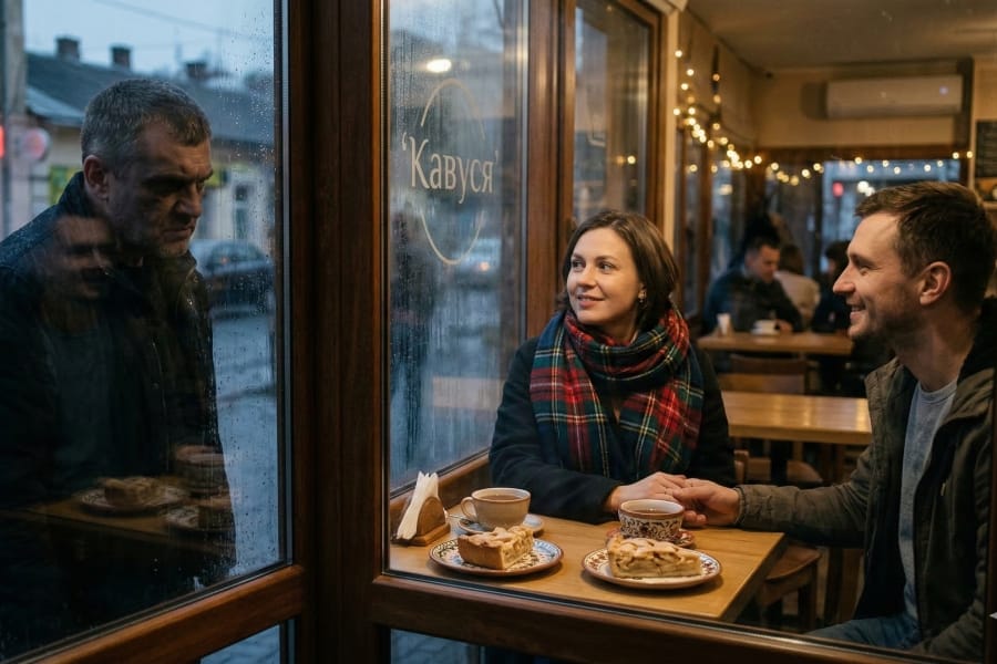 Зрада дружини після зради чоловіка у кафе